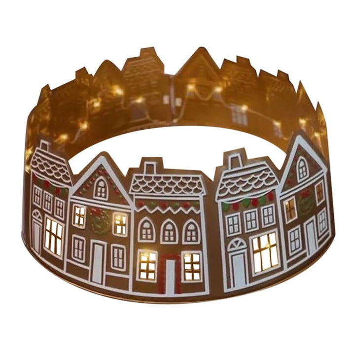 Skanto | LED Juletrekjole – Lebkuchenhus Design i PVC
