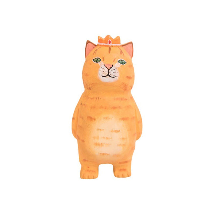 Håndlaget Søt Katt Treutskjærings Ornamenter | Skanto