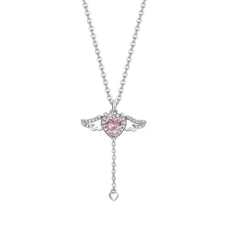 Skanto | Pink Angel Wings Necklace