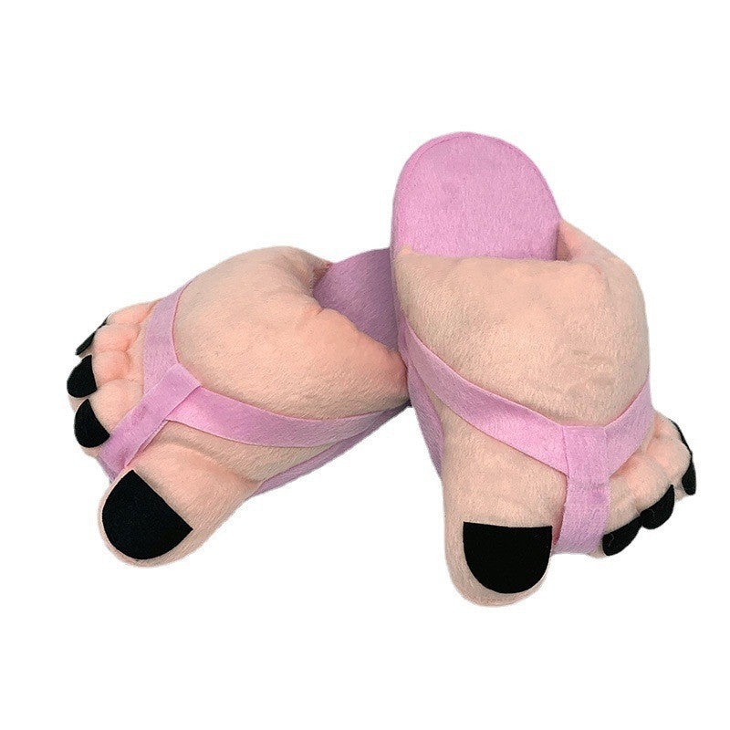 Skanto | Morsomme fotplush novitetssandaler