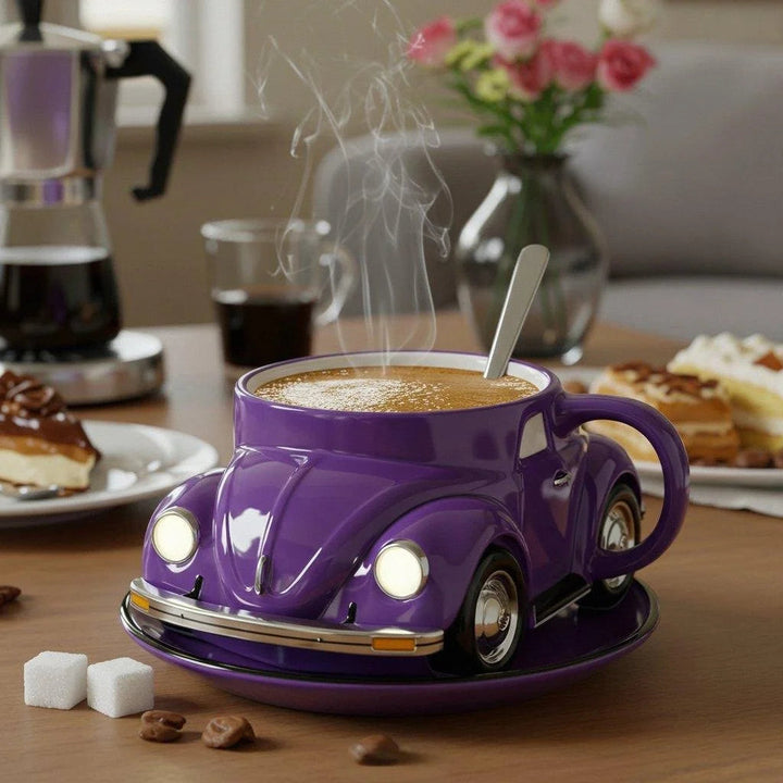 RetroAuto Keramikkopp – Unik 3D-design for kaffe og te | Skanto