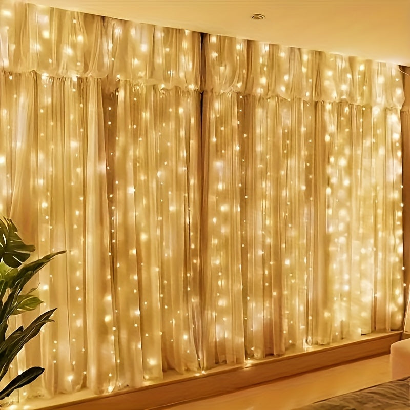 Skanto | Fairy Lights Curtain Varm Hvit LED USB Sett