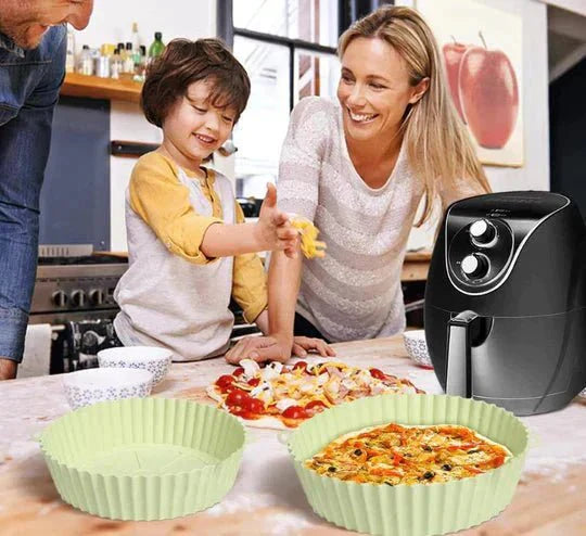 Tablett - Silikon Gjenbrukbar - Perfekt for Airfryer - Praktisk og Økologisk | Skanto