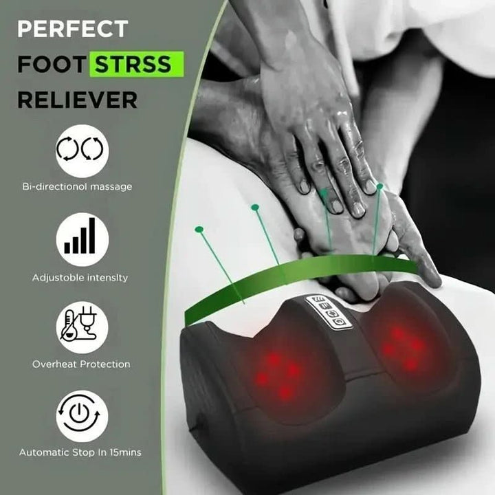 Skanto | Luksus Shiatsu fotmassager med varmefunksjon | 12 3D massasje baller & timer