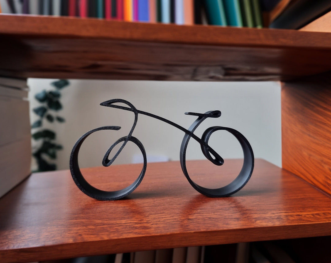 Skanto | Elegant minimalist sykkelskulptur trådramme stil
