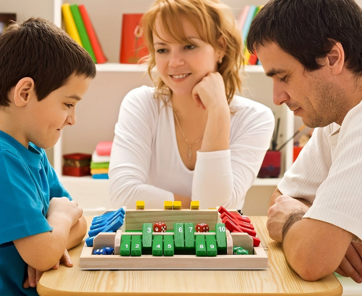 Shut The Box-spill, treplate terningspill Skanto