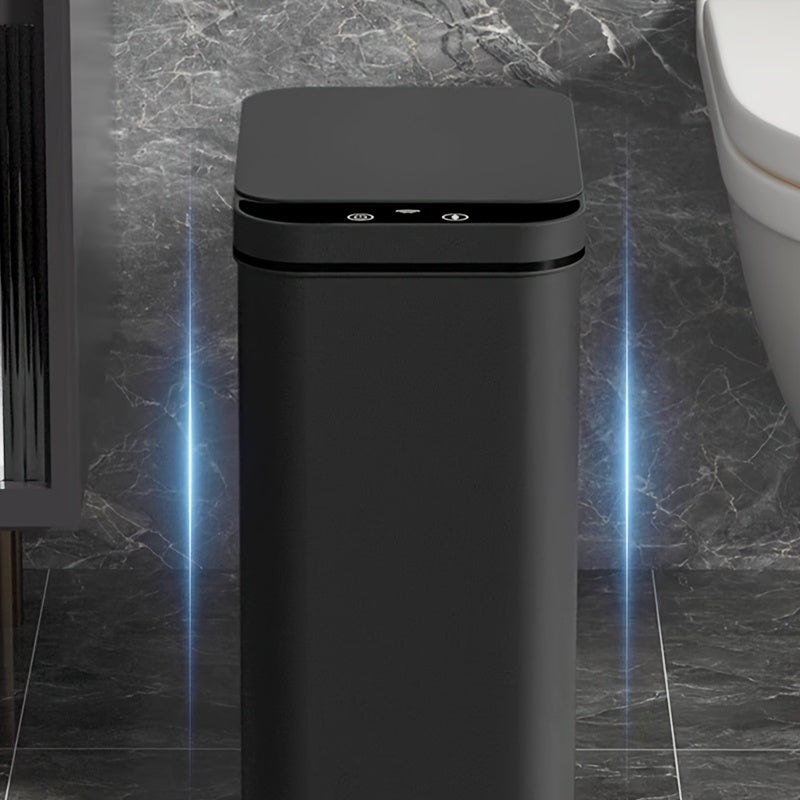 Set med 2 Smart Sensor søppelbøtter – Berøringsfri og kompakt (Svart) | Skanto