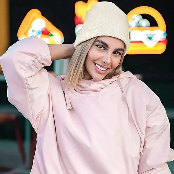 Skanto | Noor Silke Vinterlue – Varm, Hårbeskyttende & Elegant