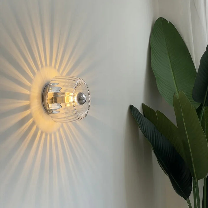 Skandinavisk Bauhaus Vegglampe laget av Glass, Moderne LED Vegglampe for Gang & Stue | Skanto