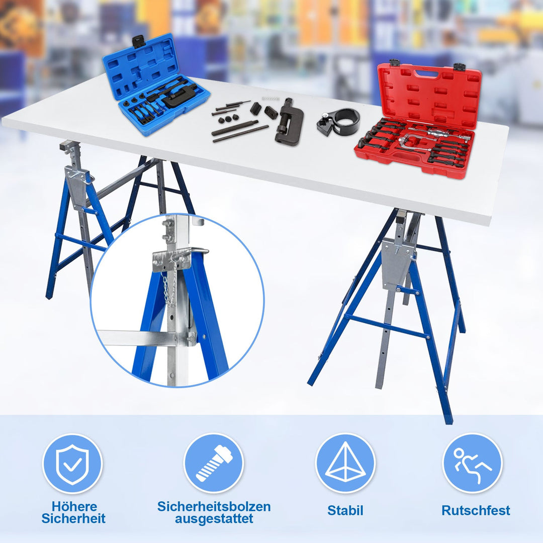 2x Stillstandere Folding Stands 7-fold høydejusterbare | Skanto