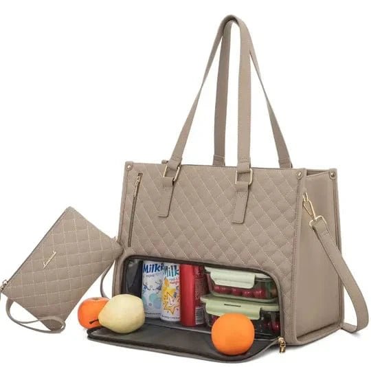 Skanto | Bagsball 2-i-1 – Stilfull Tote Bag med Isolert Lunsjrom