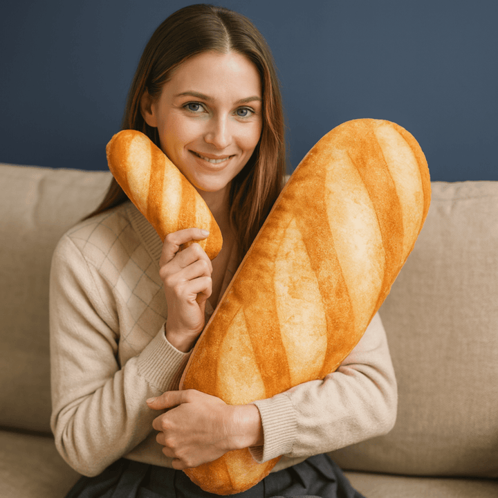 Skanto | BAGUETTINA – Plysj fransk brødpute for koselig komfort