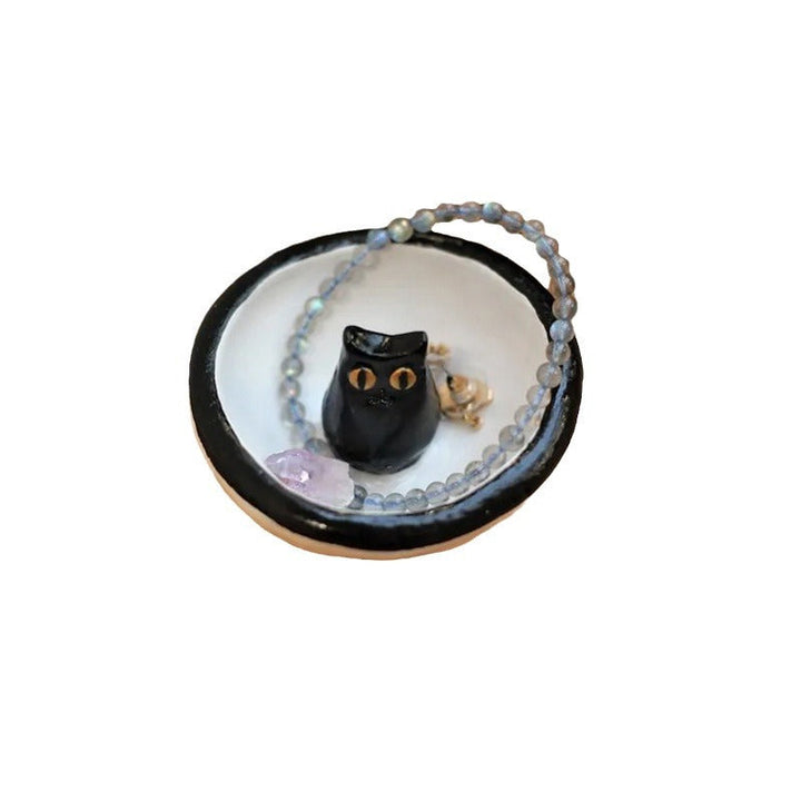 Skanto | Lucky Black Cat Decorative Bowl Dish