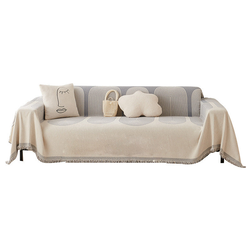 Dobbelsidig Chenille Sofa Dekke | Skanto