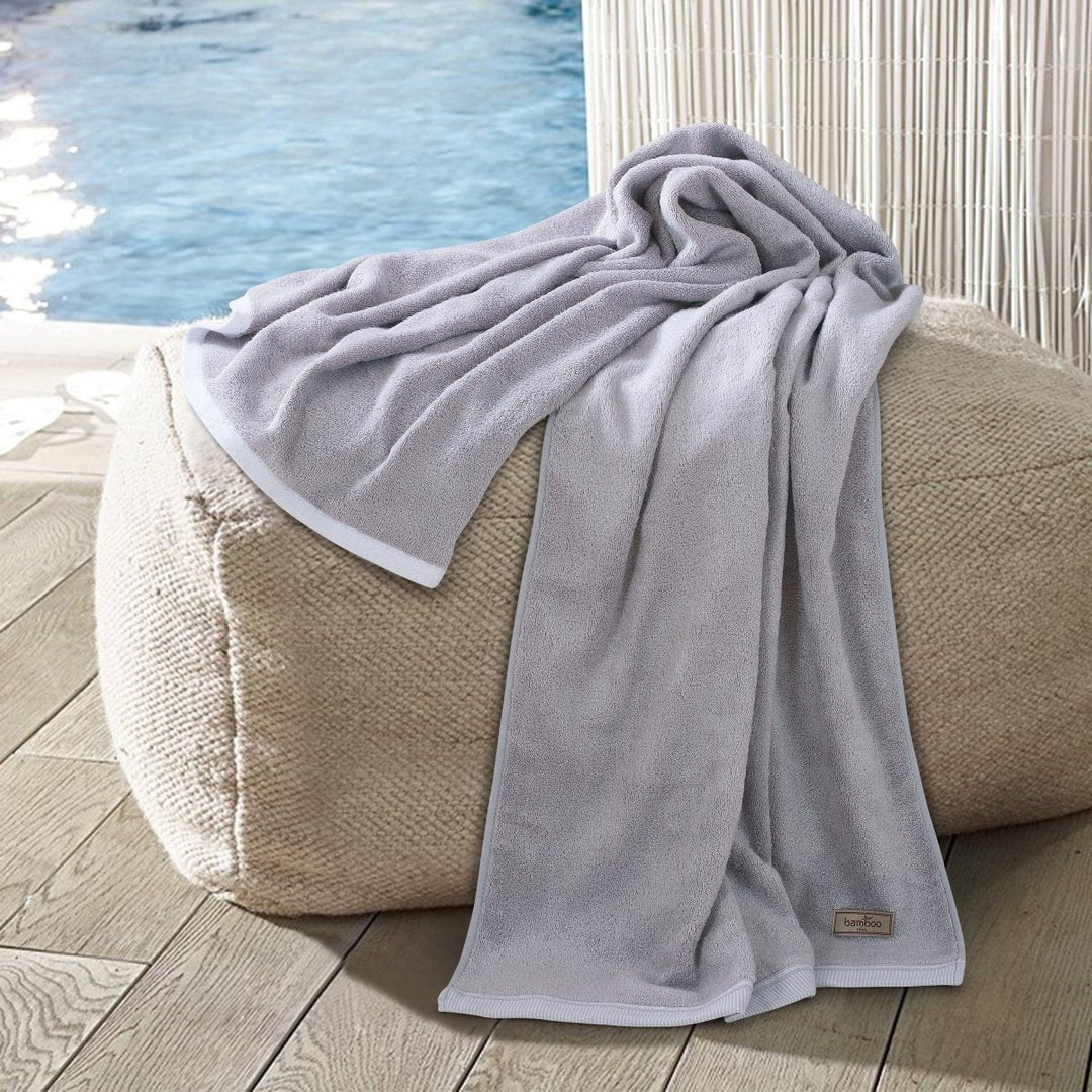 Skanto | Bambora Plush Bad håndkle | Ekstra myk bambus stoff for spa, treningssenter og hjemmebruk