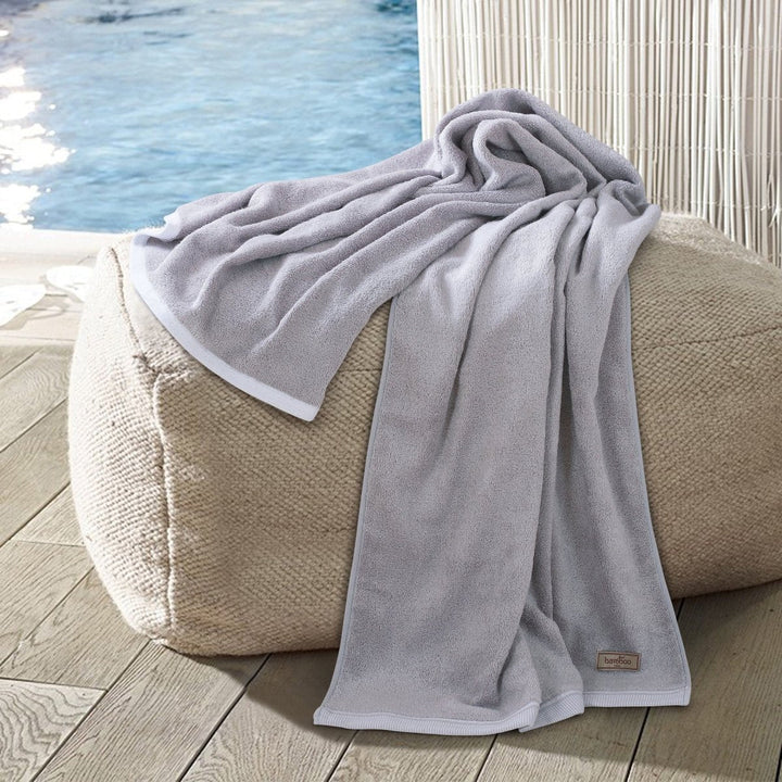 Skanto | Bambora Plush Bad håndkle | Ekstra myk bambus stoff for spa, treningssenter og hjemmebruk