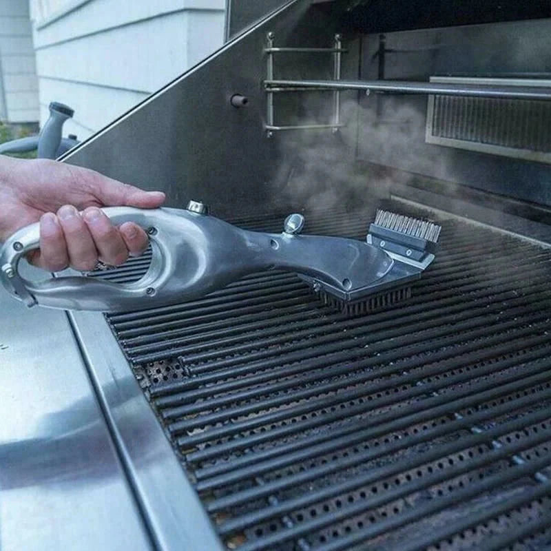 Grillbørste for utendørs dampvask BBQ rengjøringsbørste kullskrape | Skanto