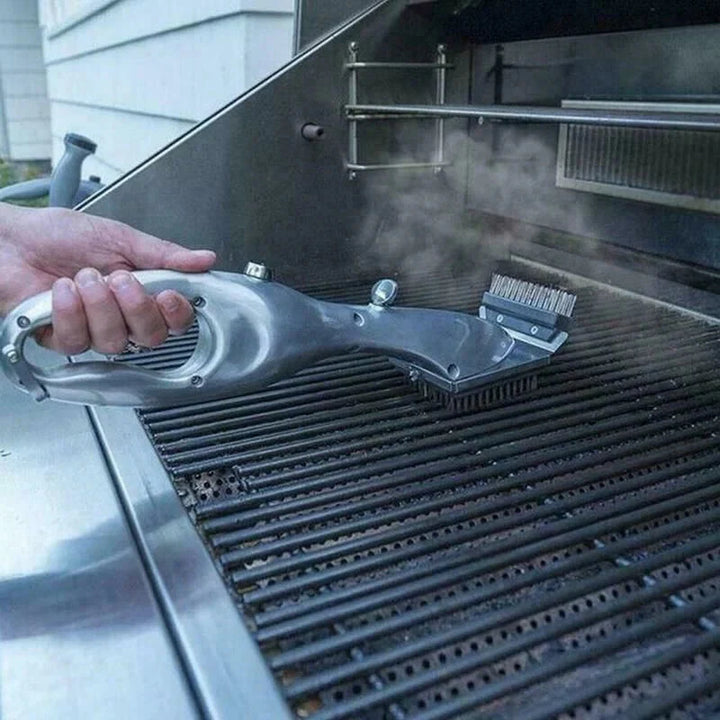 Grillbørste for utendørs dampvask BBQ rengjøringsbørste kullskrape | Skanto