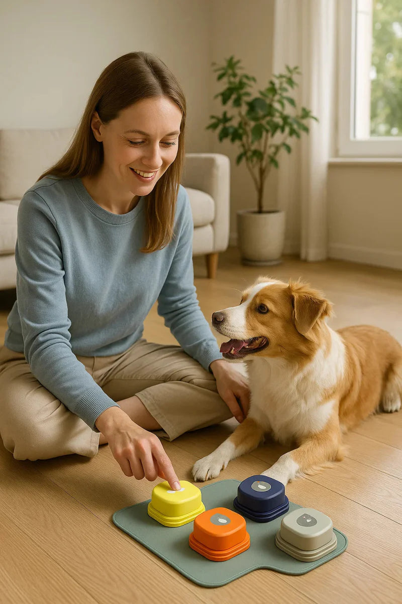 Skanto | BARKTALK – Interaktive Stemmeknapper for Hundekommunikasjon & Trening