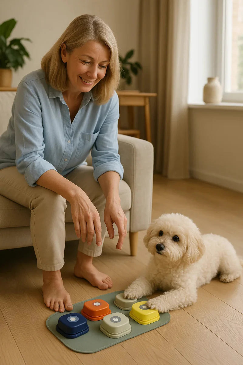 Skanto | BARKTALK – Interaktive Stemmeknapper for Hundekommunikasjon & Trening