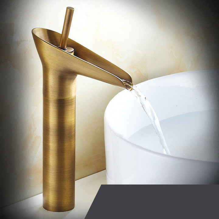 Skanto | Waterfall Antique Kran Badvask Kran Messing Vaskeblandere