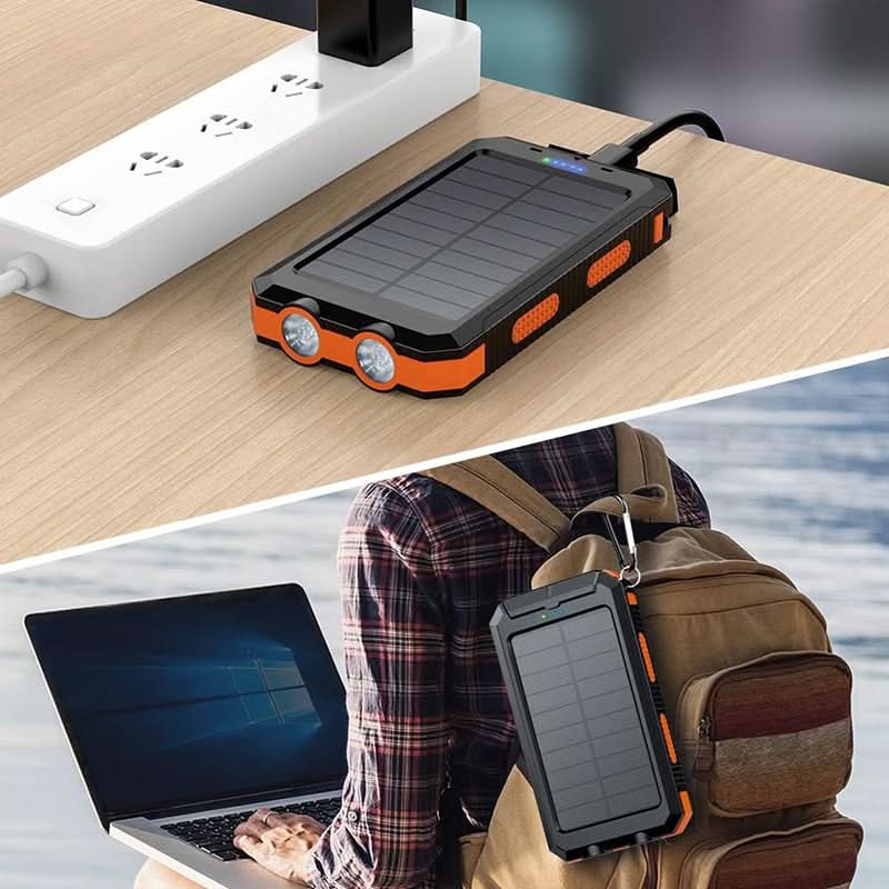 Skanto | Solenergi Bank 20000mAh med LED Lys