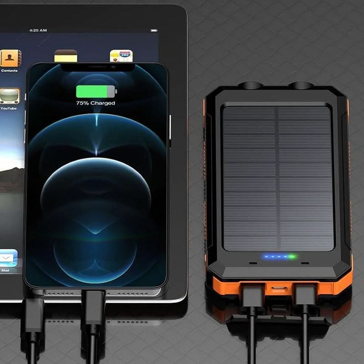 Skanto | Solenergi Bank 20000mAh med LED Lys