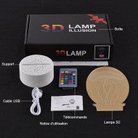 Skanto | 3D Lampe Lokomotiv Vintage