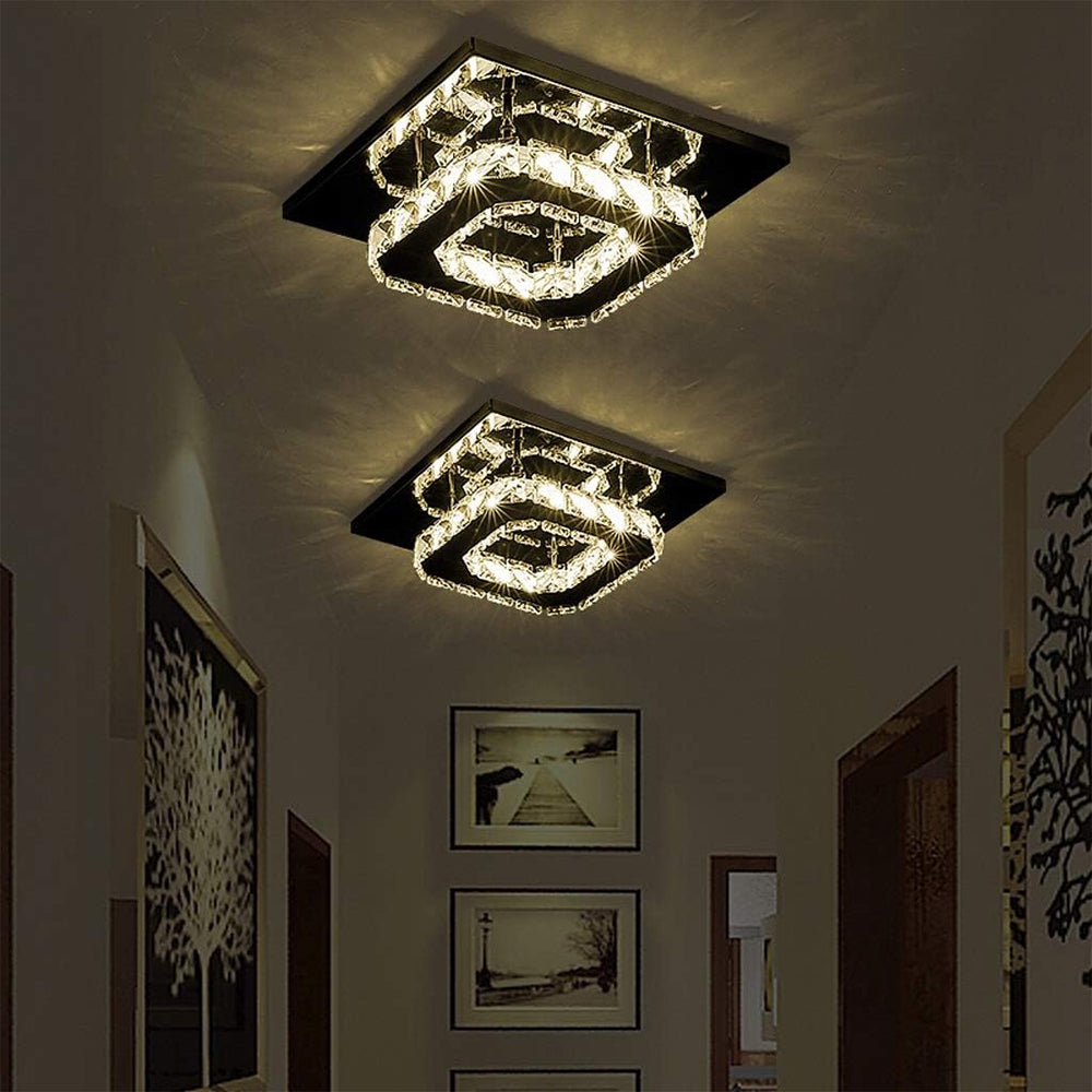 Skanto | Taklampe Krystall LED Moderne Innfelt Armatur