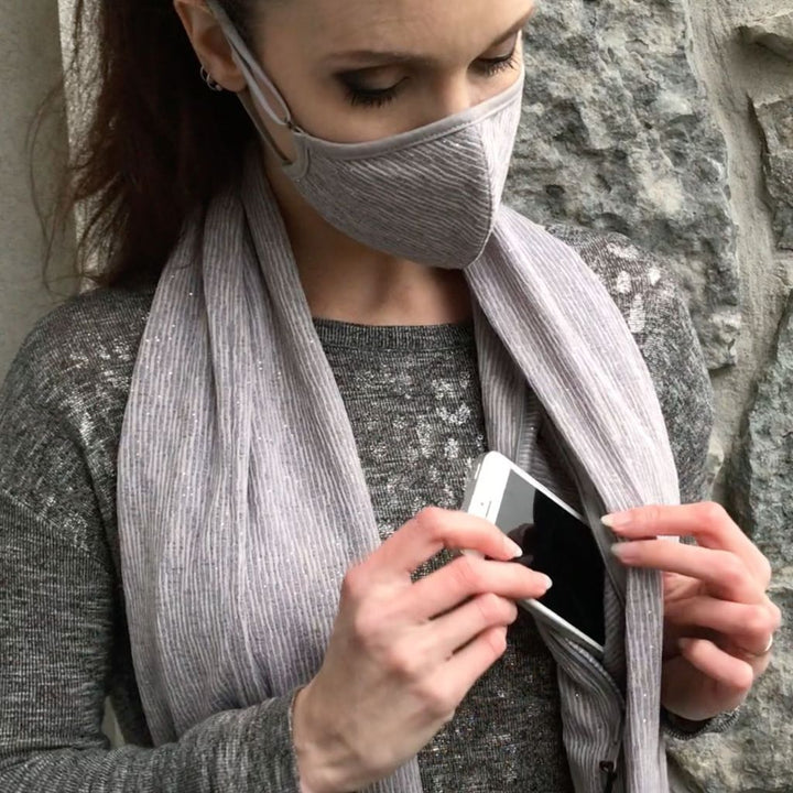 Skanto | CozySafe – Skjerf med skjult lomme for ekstra varme og sikkerhet