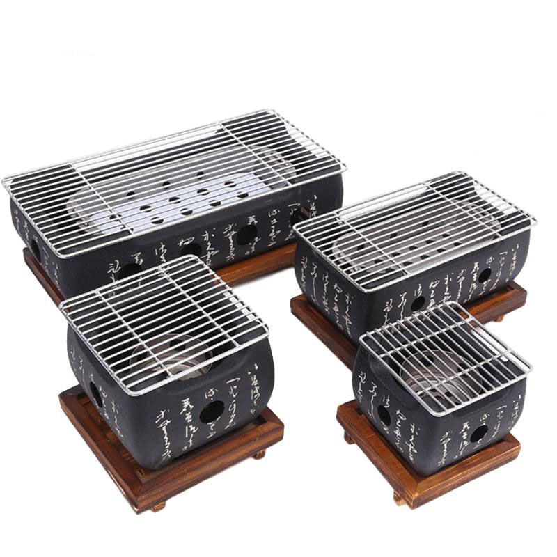 BBQ Grill Kullsyrebq Griller Innendørs Utendørs BBQ Grillpanne Komfyr | Skanto