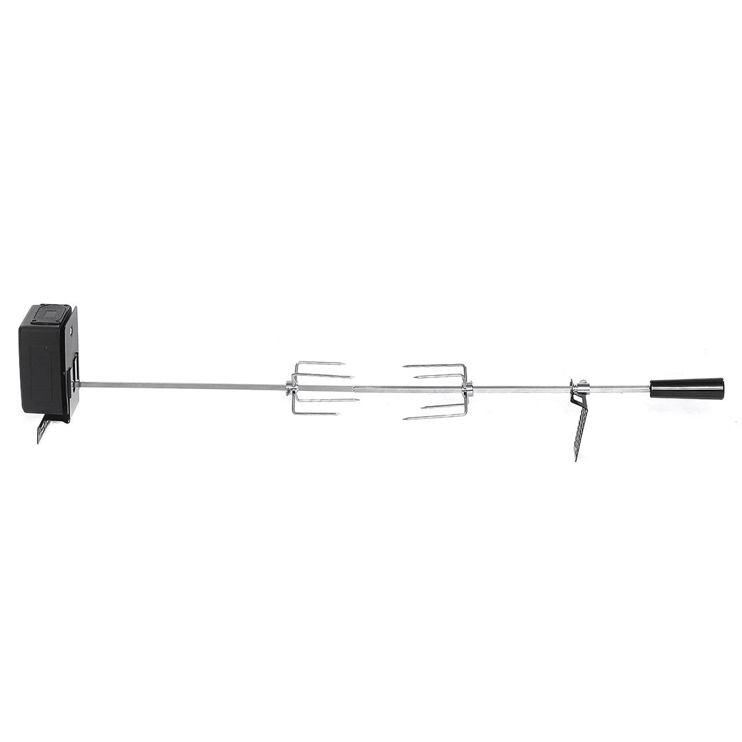 BBQ Grill Motor Kjøttgafler Sett Automatisk Spydstang Rotisser Kit | Skanto