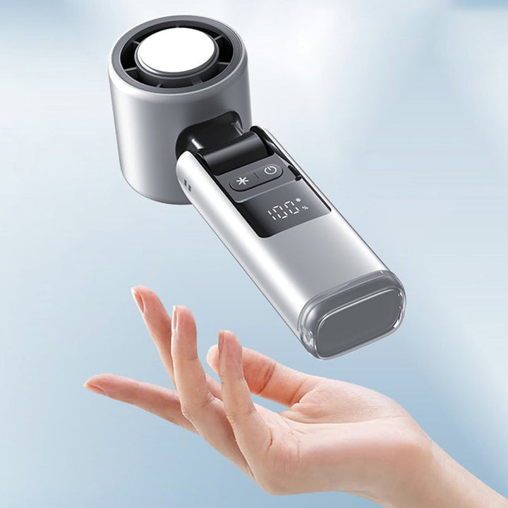 Folding Mini Håndholdt Høyhastighets USB Oppladbar Turbo Vifte | Skanto