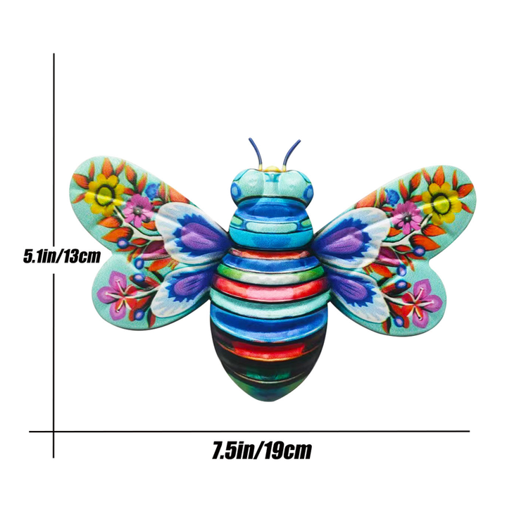 Skanto | Iron Bee Art Sculpture Hengende Veggdekorasjoner for Hage