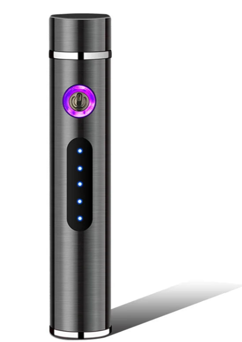 Skanto | Voltrino Sylinder USB-tenner | Dobbelbue-teknologi | Oppladbar & vindbestandig | Edelmetallhus for menn