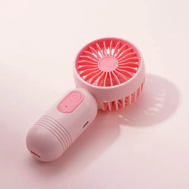 USB Oppladbar Mini Bærbar Vifte Med 3 Hastigheter | Skanto