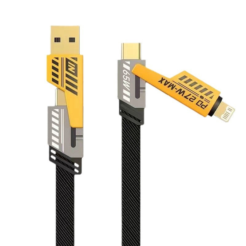 4 i 1 PD 65W Hurtigladekabel | Skanto