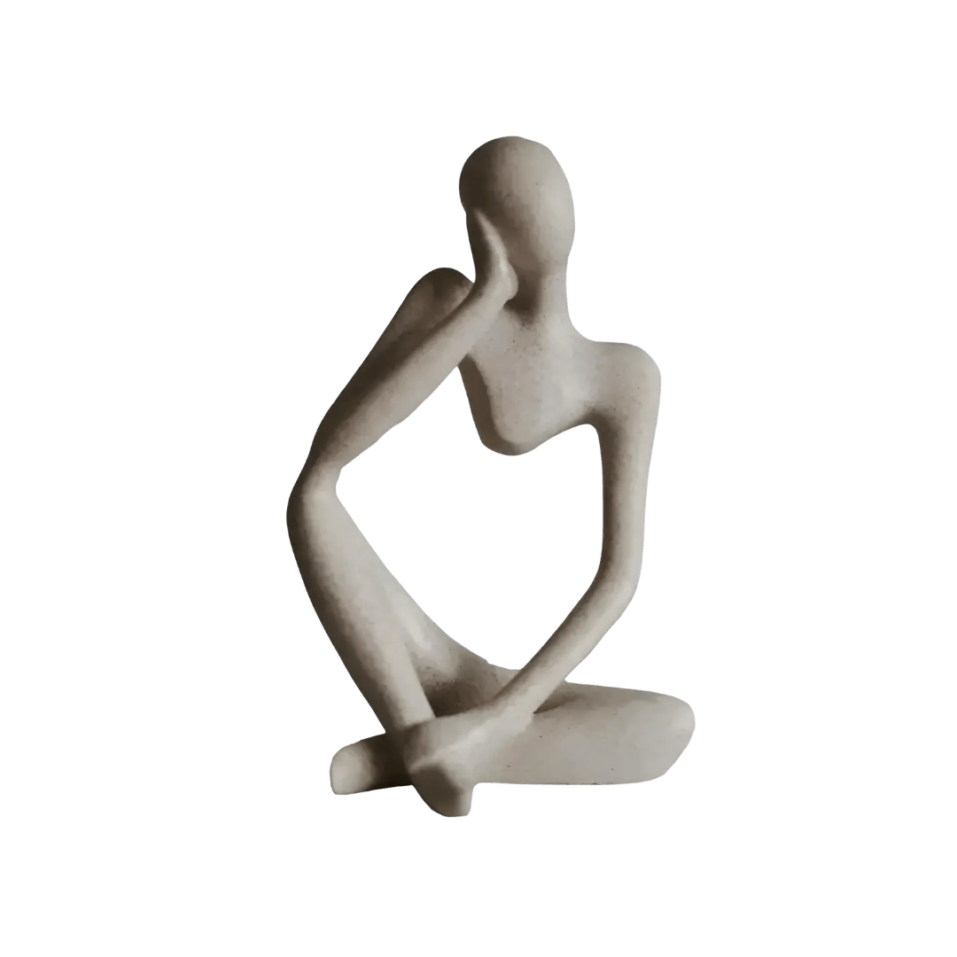 Skanto | Abstract Thinker Resin Sculpture – Hjemmedekorasjon