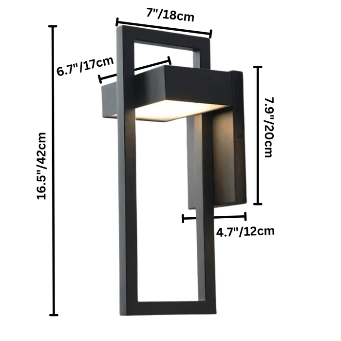 Skanto | ARCORA – Moderne Utendørs Vegglampe med LED & Værbeskyttelse