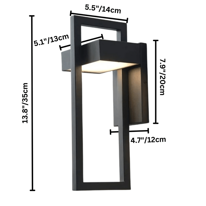 Skanto | ARCORA – Moderne Utendørs Vegglampe med LED & Værbeskyttelse