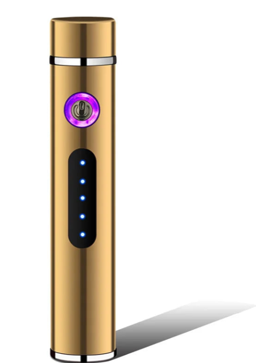 Skanto | Voltrino Sylinder USB-tenner | Dobbelbue-teknologi | Oppladbar & vindbestandig | Edelmetallhus for menn