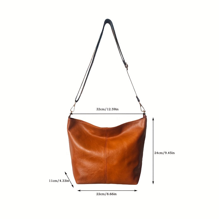 Skanto | CityPure PU Messengerbag – Hvit Urban Skulderveske med Glidelås