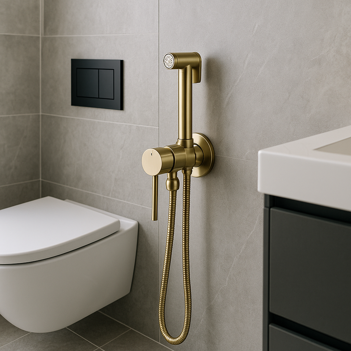 Skanto | Always Clean Veggmontert Bidet Spray Vannkran Sett