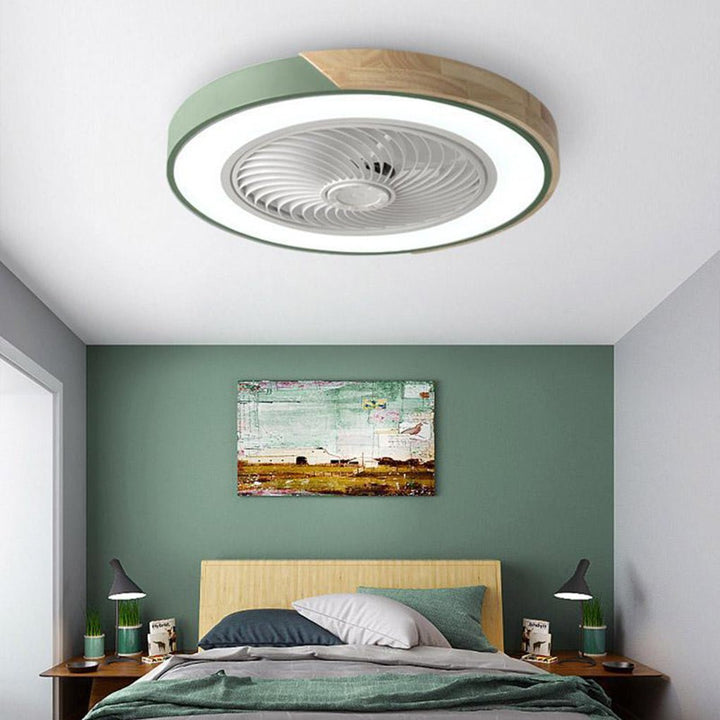 Skanto | Integrert LED Taklampe og Vifte Uten Blader med Fjernkontroll
