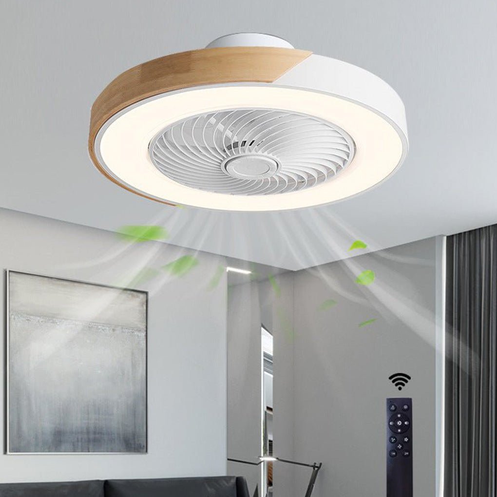 Skanto | Integrert LED Taklampe og Vifte Uten Blader med Fjernkontroll
