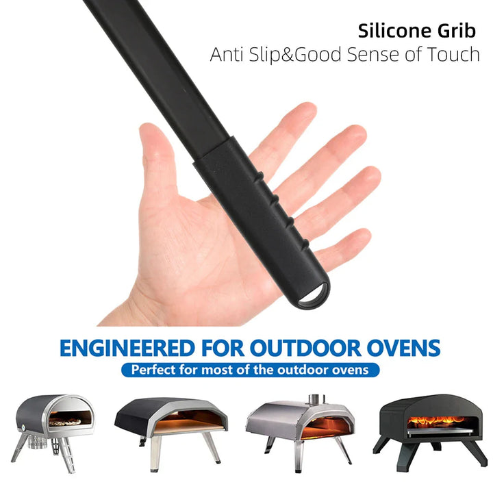 Big Pizza Perforert Spade Paddle Håndtak for Ovn Pizza Baking Verktøy | Skanto