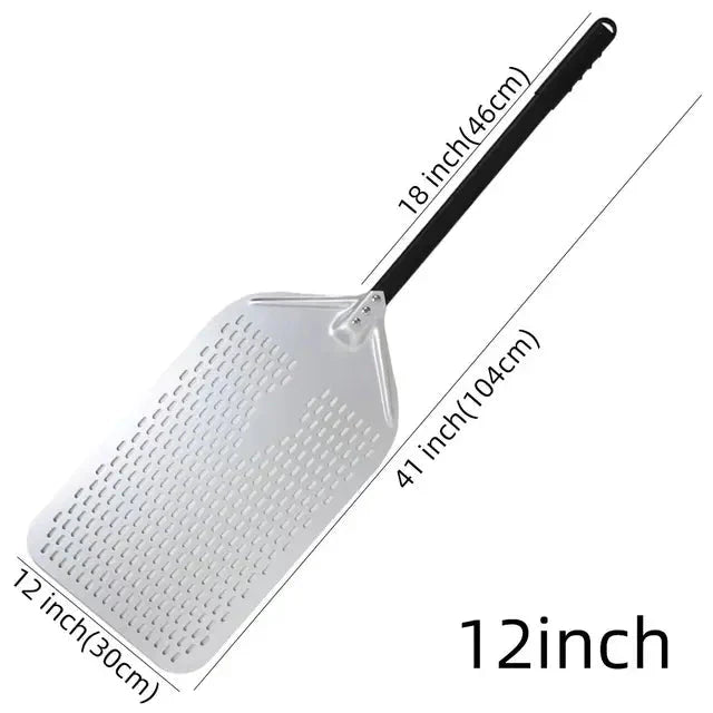 Big Pizza Perforert Spade Paddle Håndtak for Ovn Pizza Baking Verktøy | Skanto