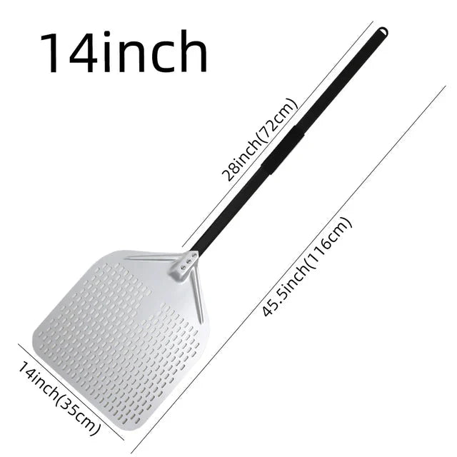 Big Pizza Perforert Spade Paddle Håndtak for Ovn Pizza Baking Verktøy | Skanto