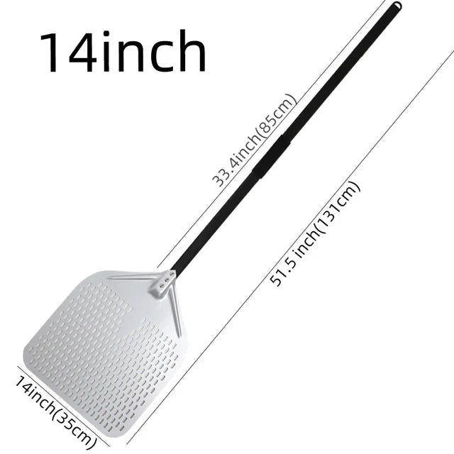 Big Pizza Perforert Spade Paddle Håndtak for Ovn Pizza Baking Verktøy | Skanto