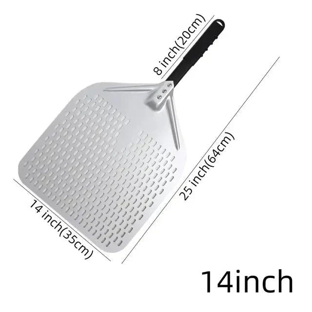 Big Pizza Perforert Spade Paddle Håndtak for Ovn Pizza Baking Verktøy | Skanto